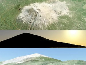 3d model fuji mountain