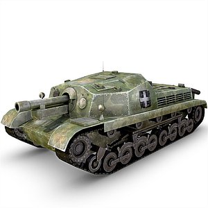 3d model 43m zrinyi ii tank gun