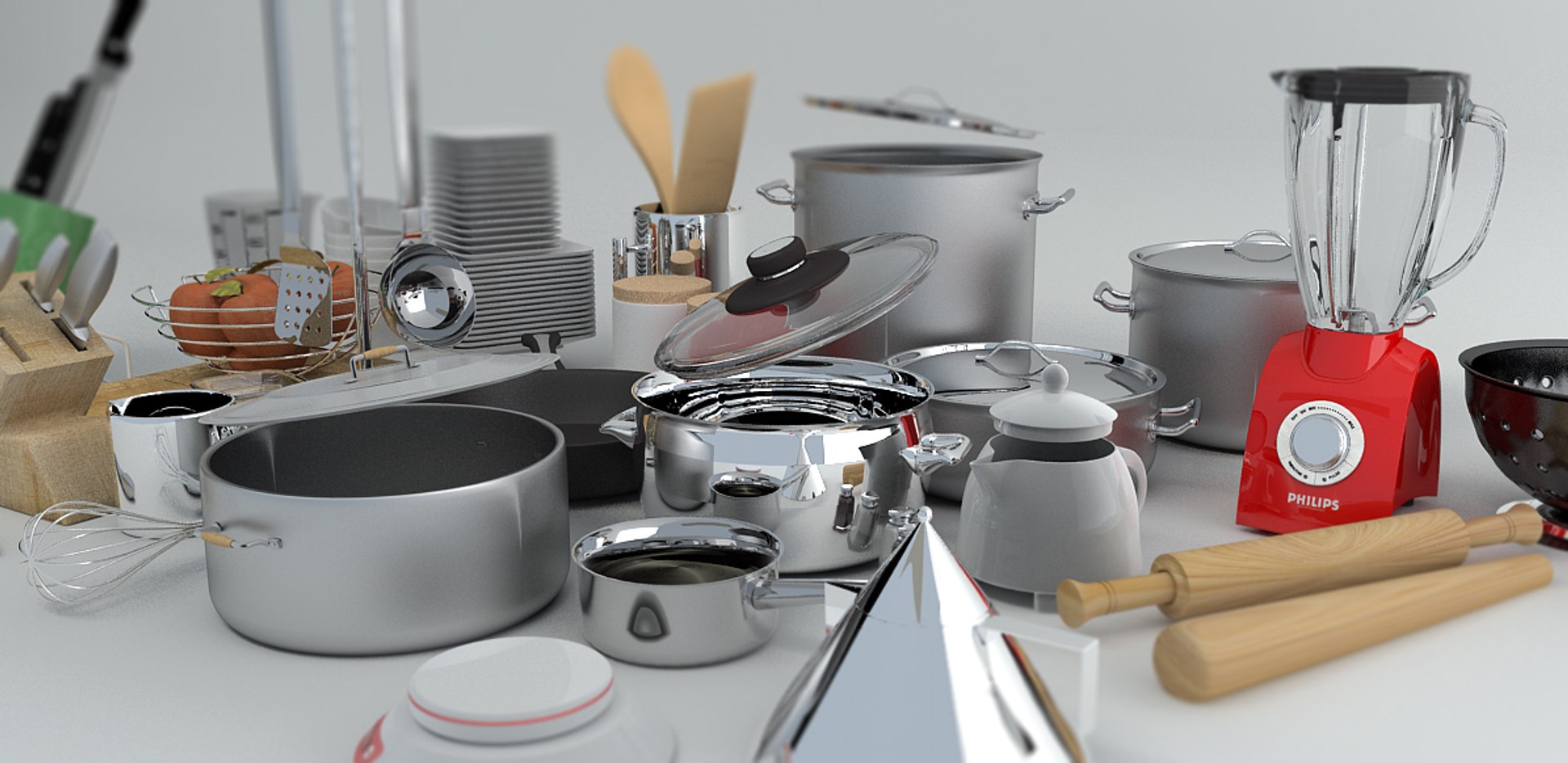3ds Max Kitchen Cookware