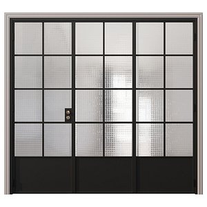 Glass door 3D model