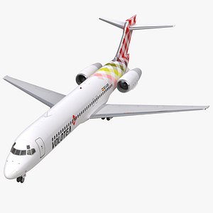 Boeing 717-200 Volotea 3D Model