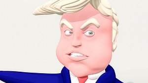 Donald Trump Caricature Cartoon model
