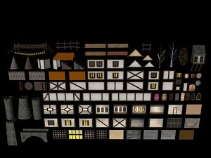 Medieval Building Parts and Materials Assets