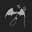 Devil Horns Trident Halo Evil Angel Wings - Low poly