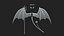 Devil Horns Trident Halo Evil Angel Wings - Low poly