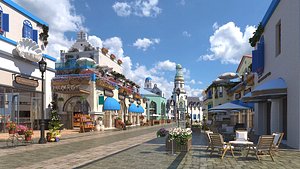 classic downtown 3D model