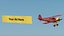 Biplane With Advertising Banner 01 3D model