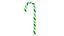 Candy cane green and white 3