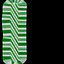 Candy cane green and white 3