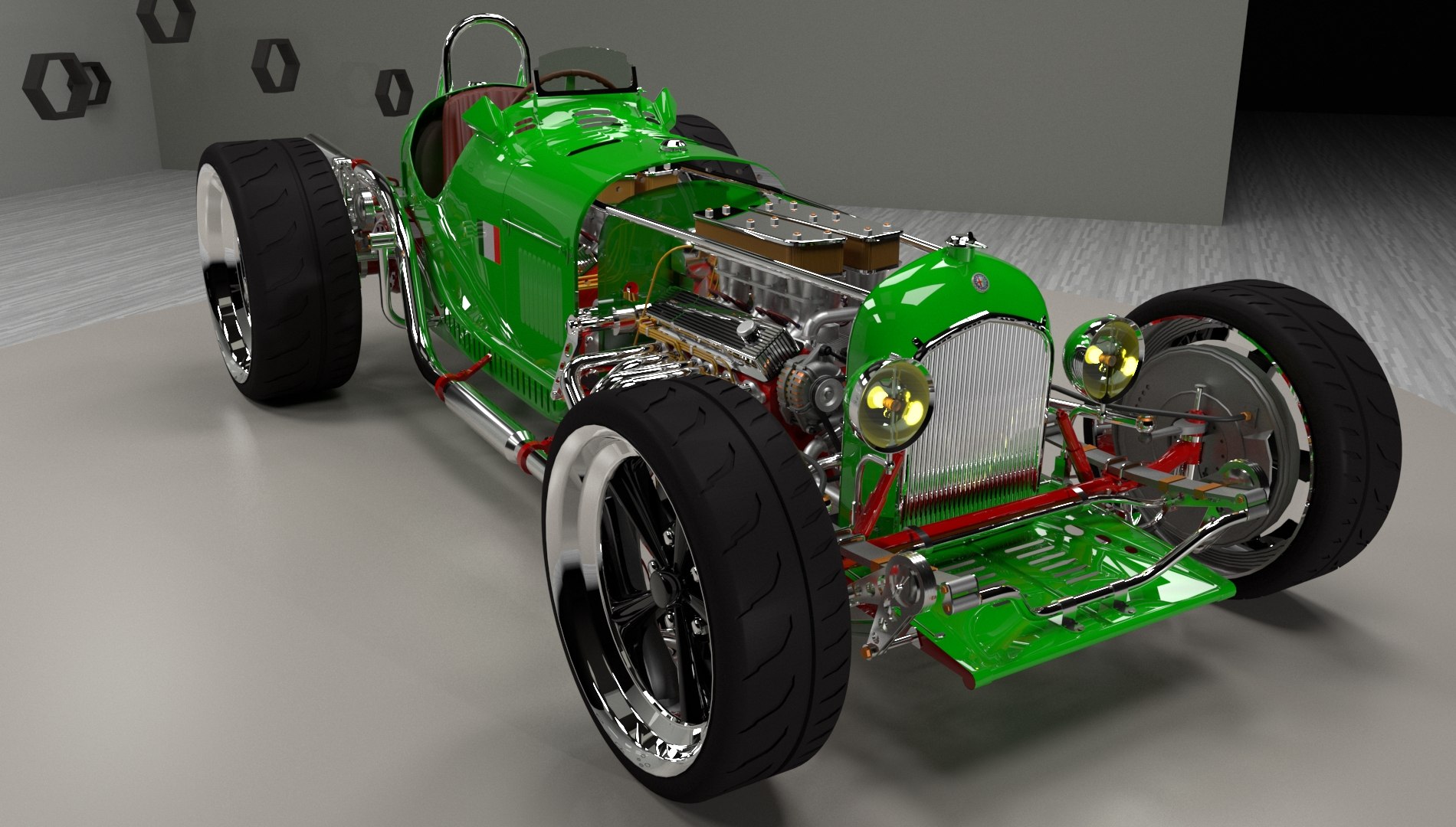 Alfa Romeo P3 Hot Rod 3D Model - TurboSquid 1849757