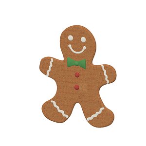 3D gingerbread cookie ginger