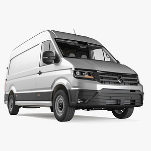 Volkswagen Crafter Van 2024 Silver Metallic 3D