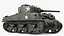 Combat M4 Sherman Tank Rigged model