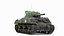 Combat M4 Sherman Tank Rigged model