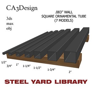 083 Wall Sq Orn Tube
