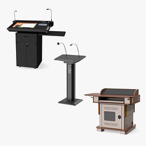 Multimedia Lecterns Collection model