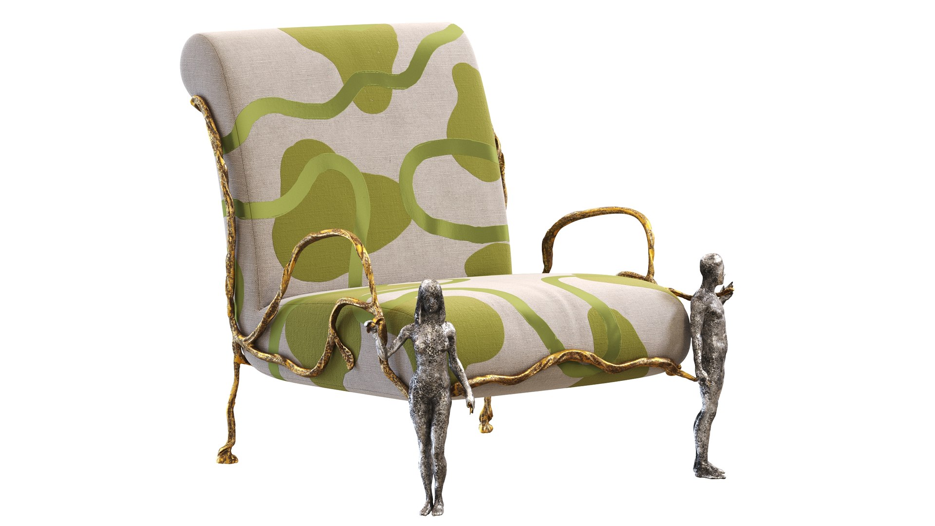 Mattia Bonetti Armchair Elle And Lui 3D Model - TurboSquid 2027354