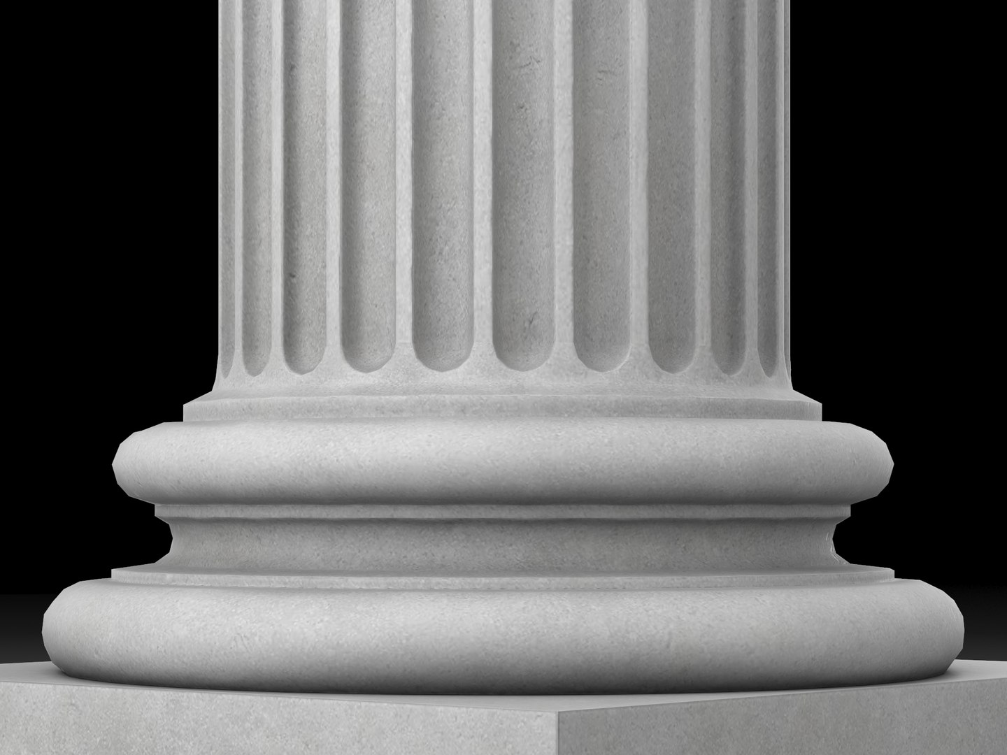Fluted Column 3D Model - TurboSquid 1829004