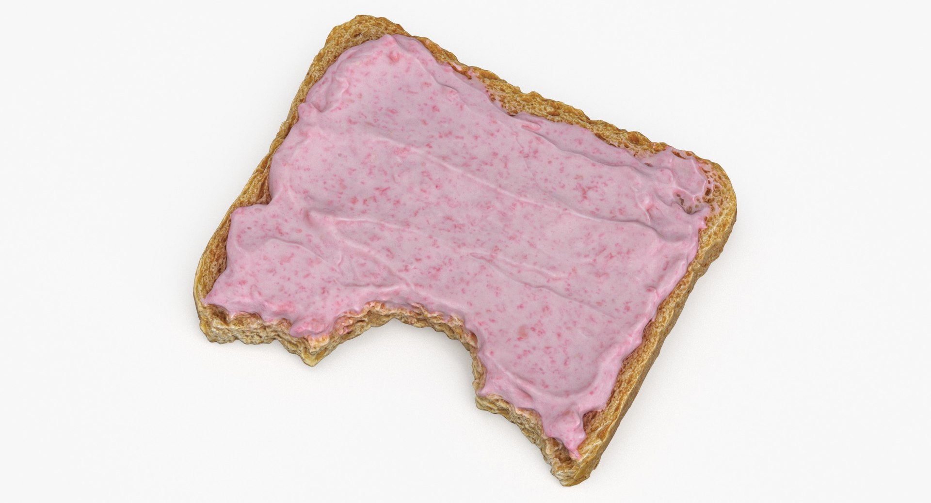 3D Toast With Caviar 03 Bitten Model - TurboSquid 2071834