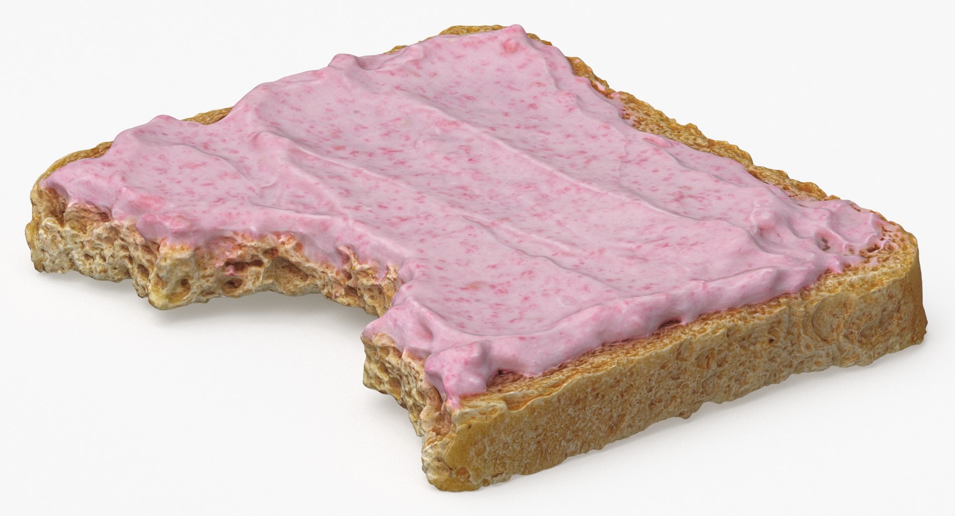 3D Toast With Caviar 03 Bitten Model - TurboSquid 2071834