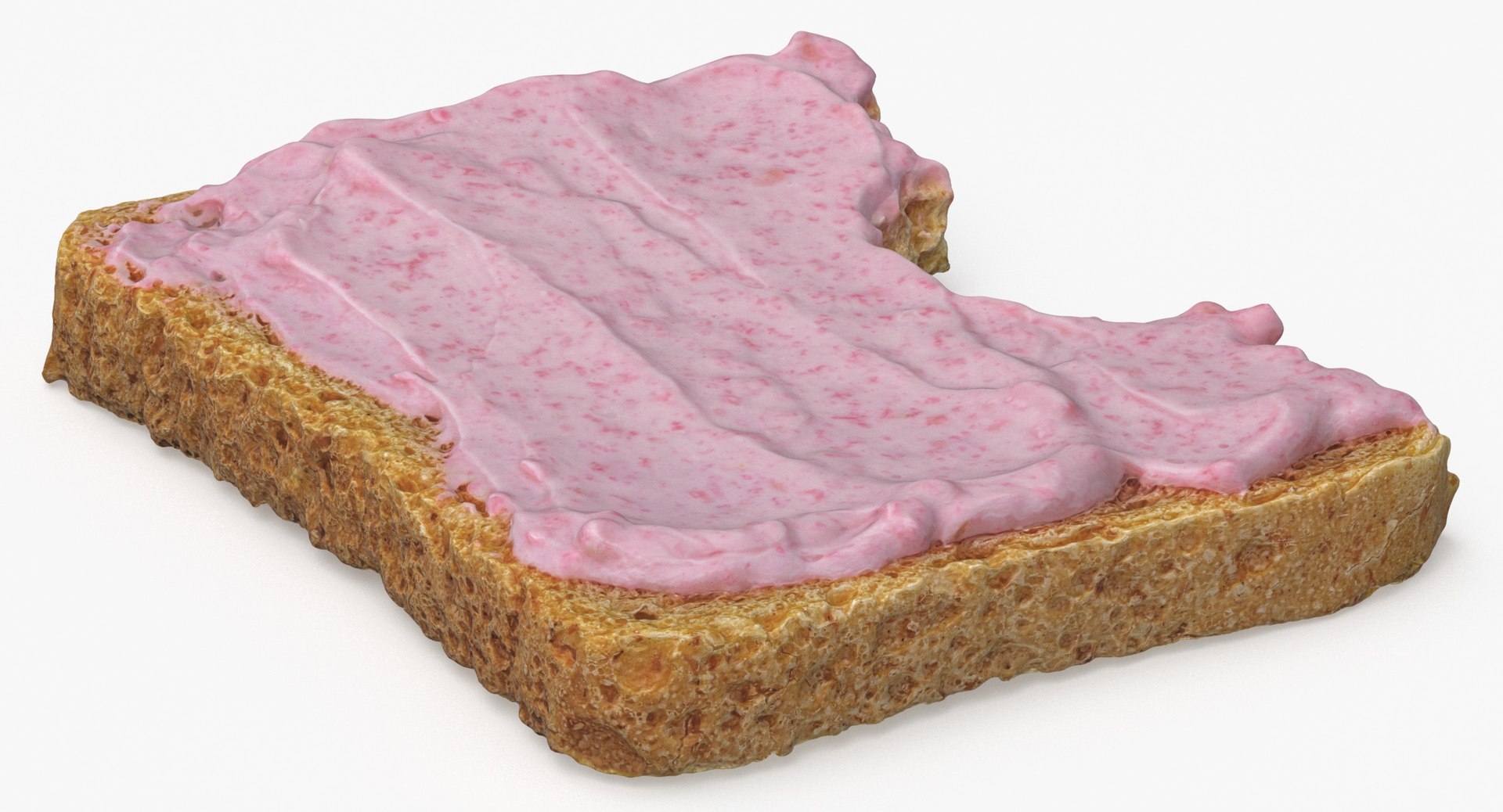 3D Toast With Caviar 03 Bitten Model - TurboSquid 2071834