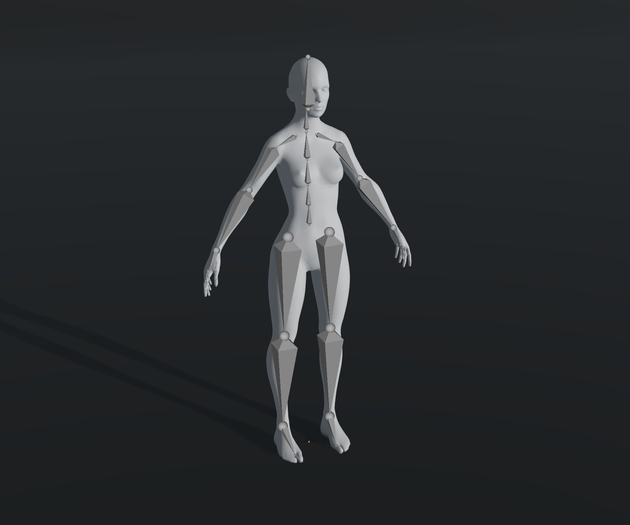 Female Body Base Mesh 28 Animations 3D Model 10k Polygons 3D Model ...