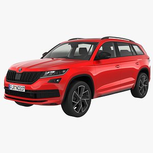 skoda kodiaq sportline 2017 3d model