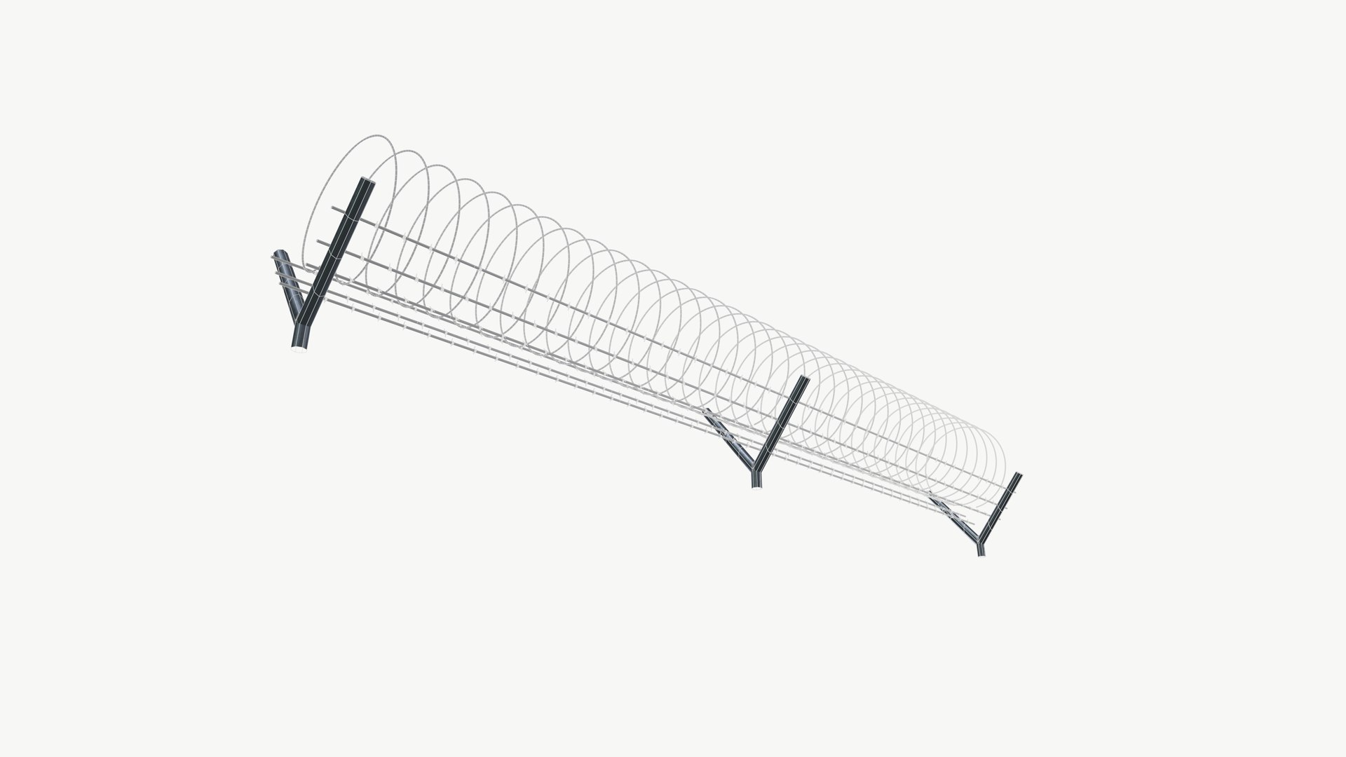 Concertina coil 3D model https://p.turbosquid.com/ts-thumb/5C/Eblxog/Or/wireframe_005/png/1721906795/1920x1080/fit_q87/c5a4bd81aec4415027d86cafd630dc910aba2927/wireframe_005.jpg