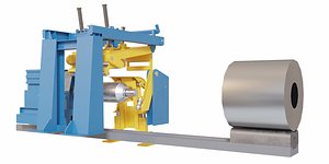 Metal sheet unwinding machine