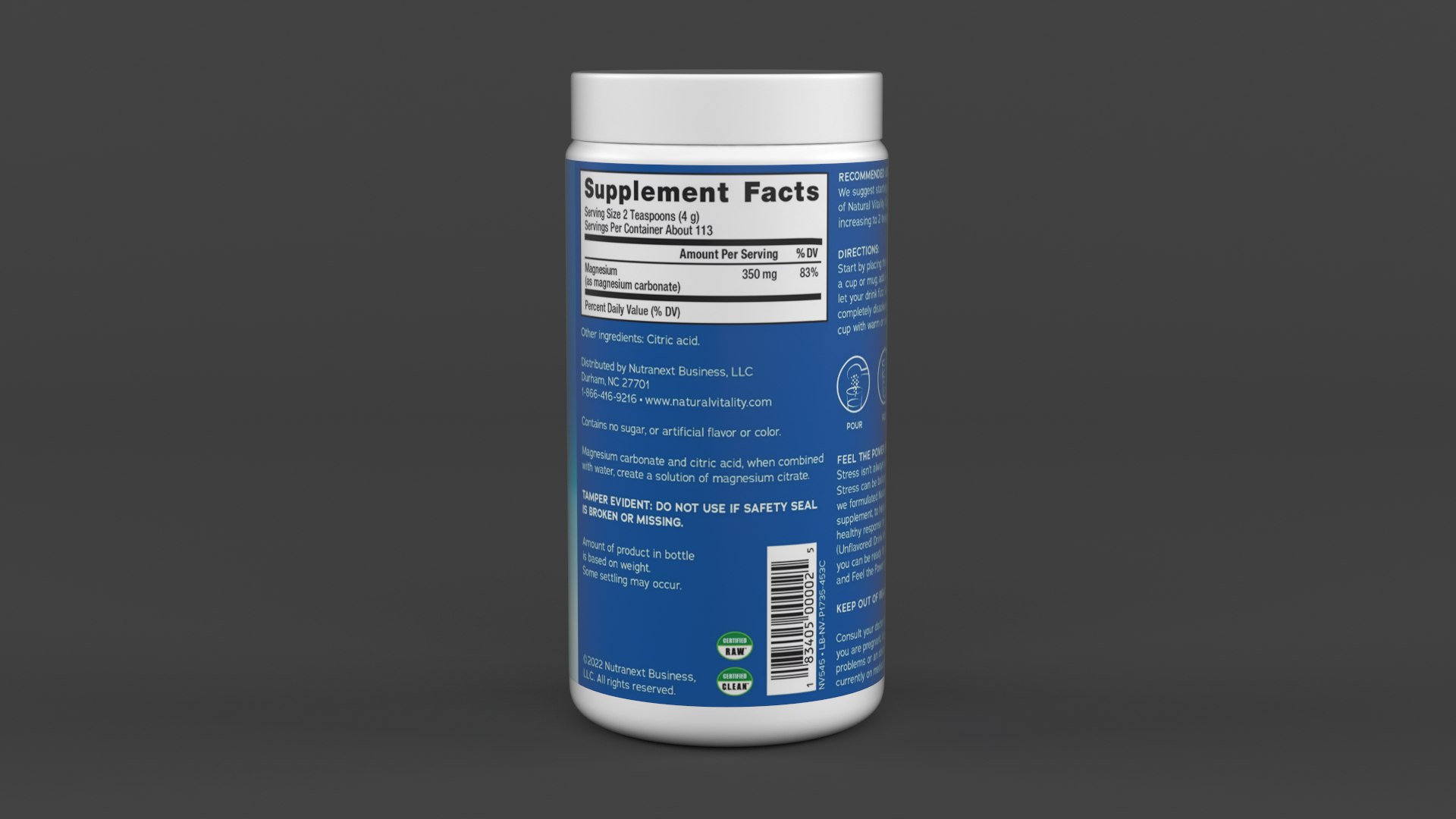 3D Magnesium Supplement - TurboSquid 2012885