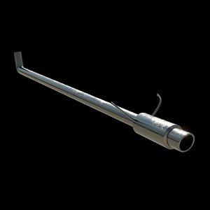 3D SPORTS EXHAUST KINKED SLASHED JAPCAN