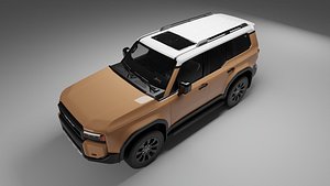 TOYOTA LAND CRUISER PRADO 2024 BROWN 3D model