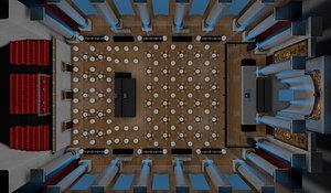 opera house auditorium scene interior model