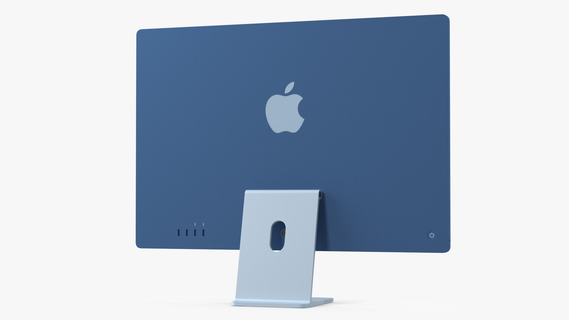 Apple iMac 2021 Blue 3D model preview