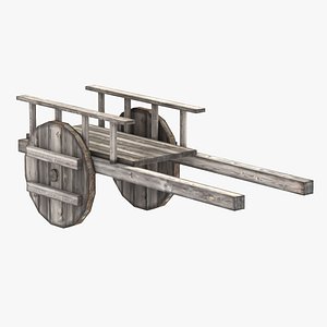 medieval cart 3d max