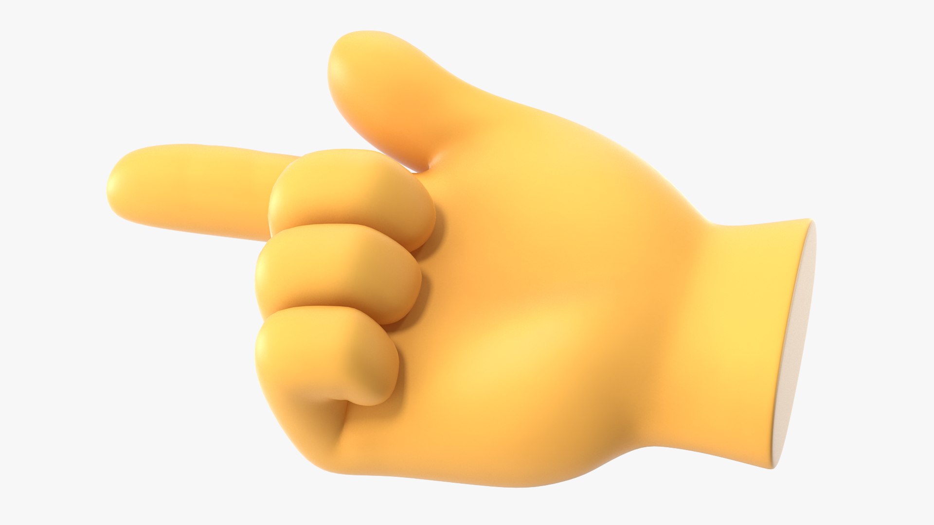 Backhand Index Pointing Right Model - TurboSquid 1551349