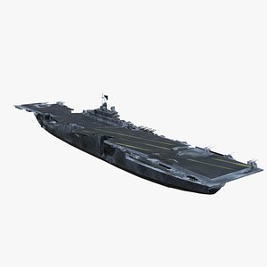 3D model Damaged Ship