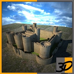 3d max harlech castle