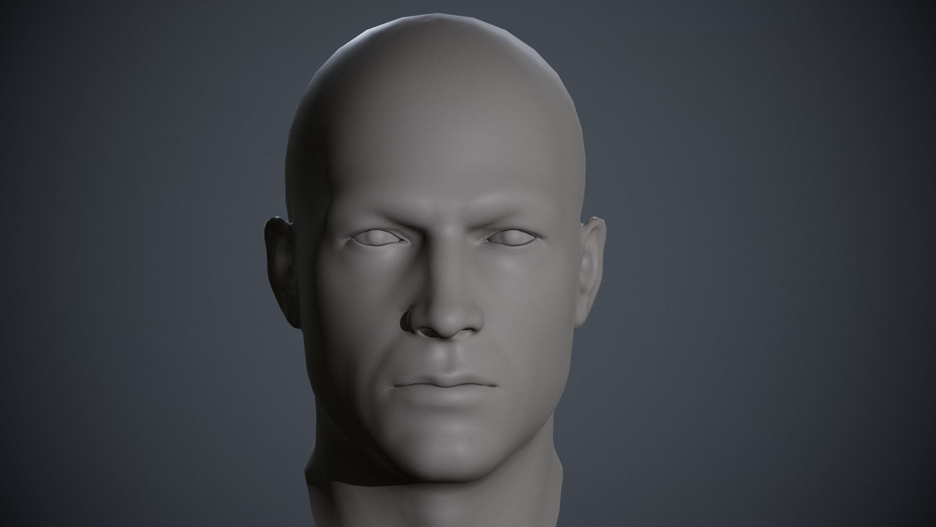 3d модель головы человека