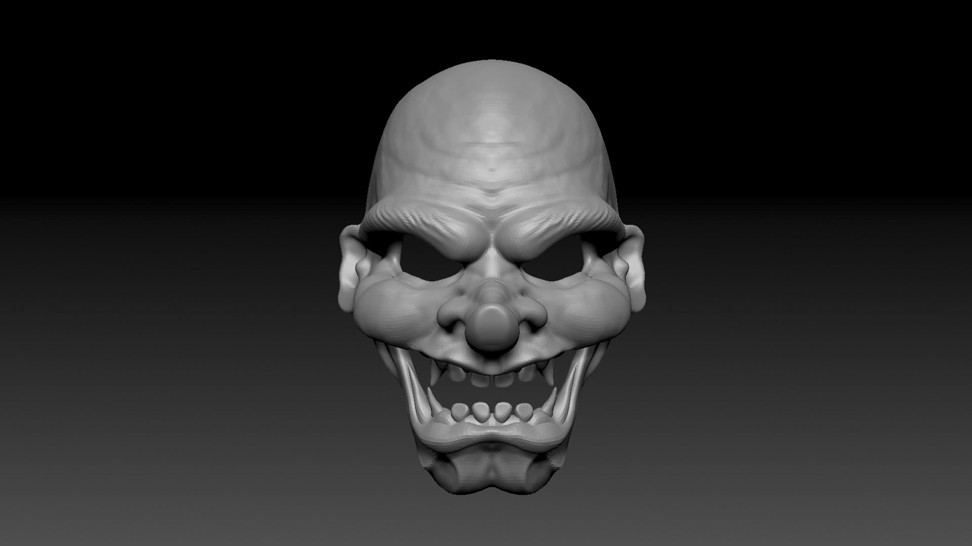 modelo 3d japanese mask TurboSquid 2035465