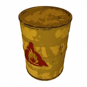 barrel stylized 3d model