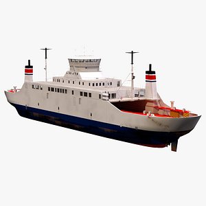 3D car ferry lp model