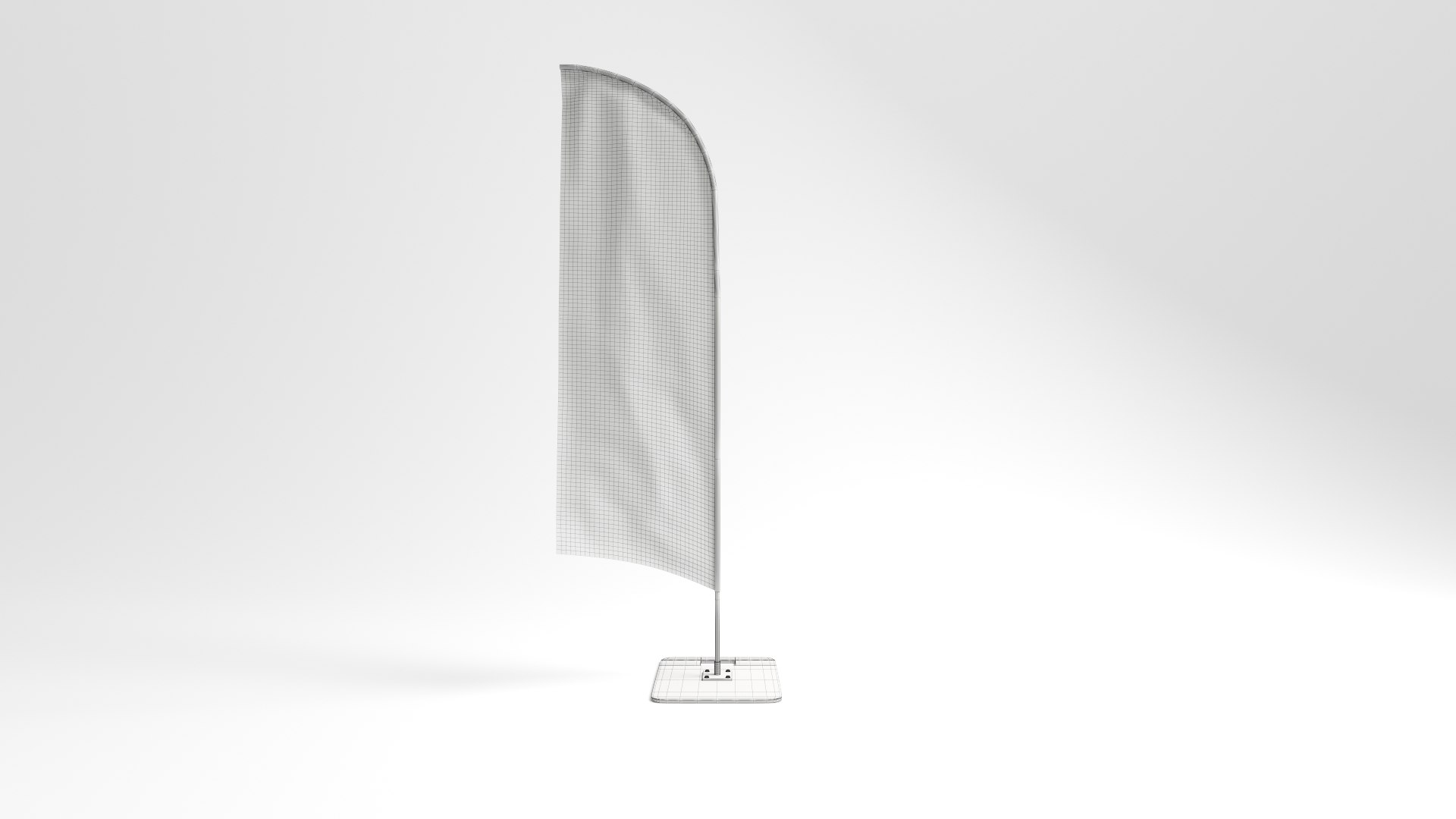 3D Model Beach Flag Medium - TurboSquid 1669912