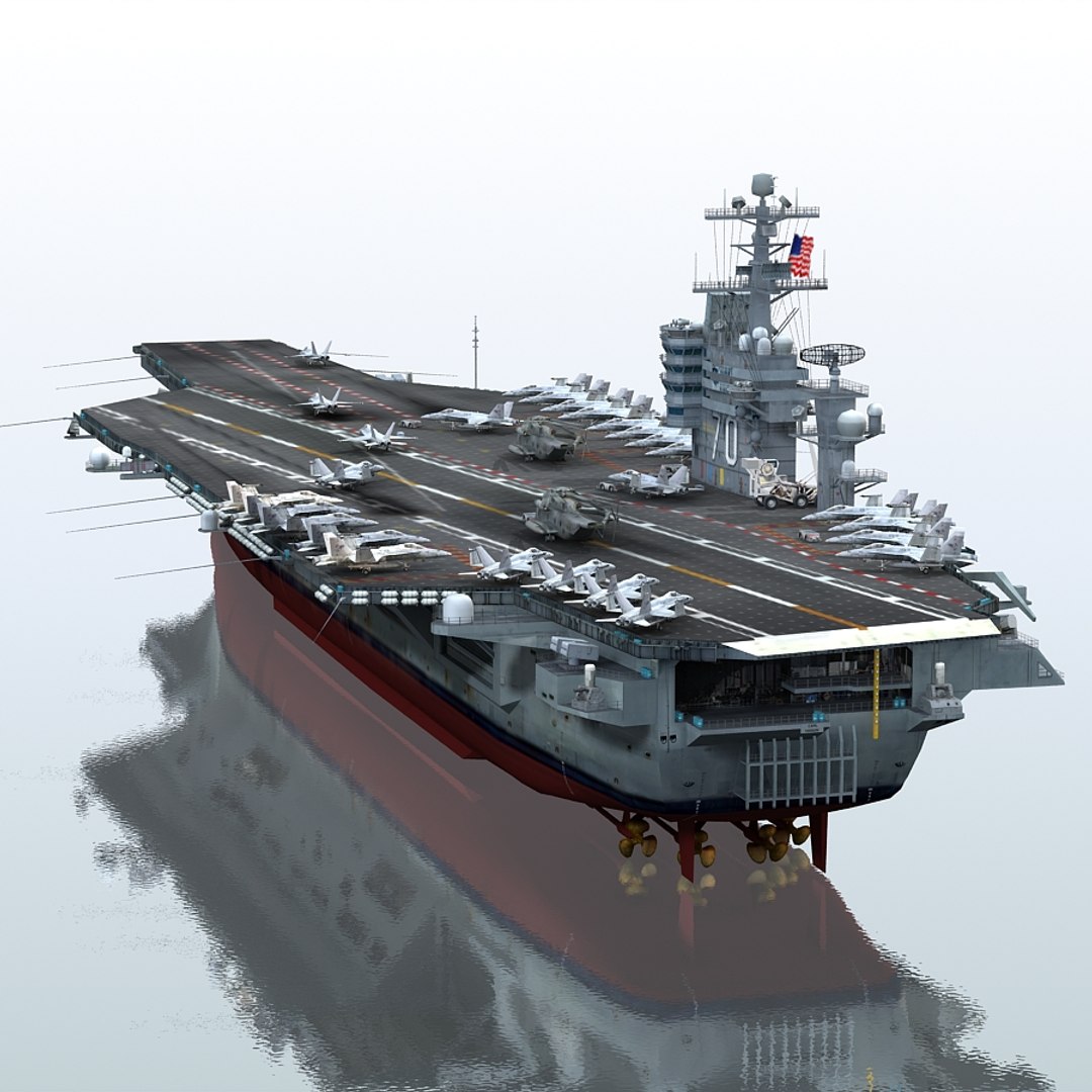 3d Uss Carl Vinson Cvn-70 Model