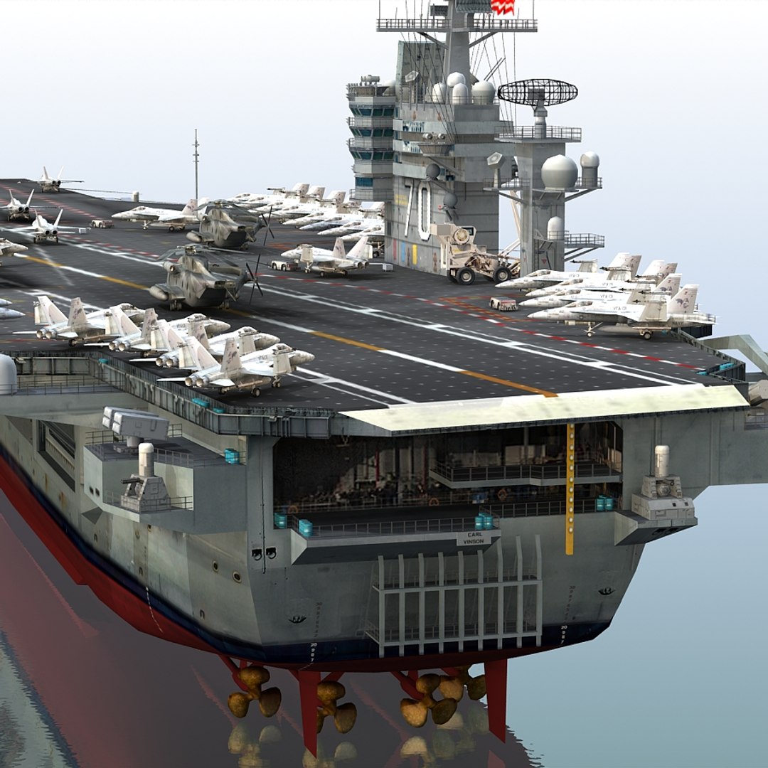 3d Uss Carl Vinson Cvn-70 Model