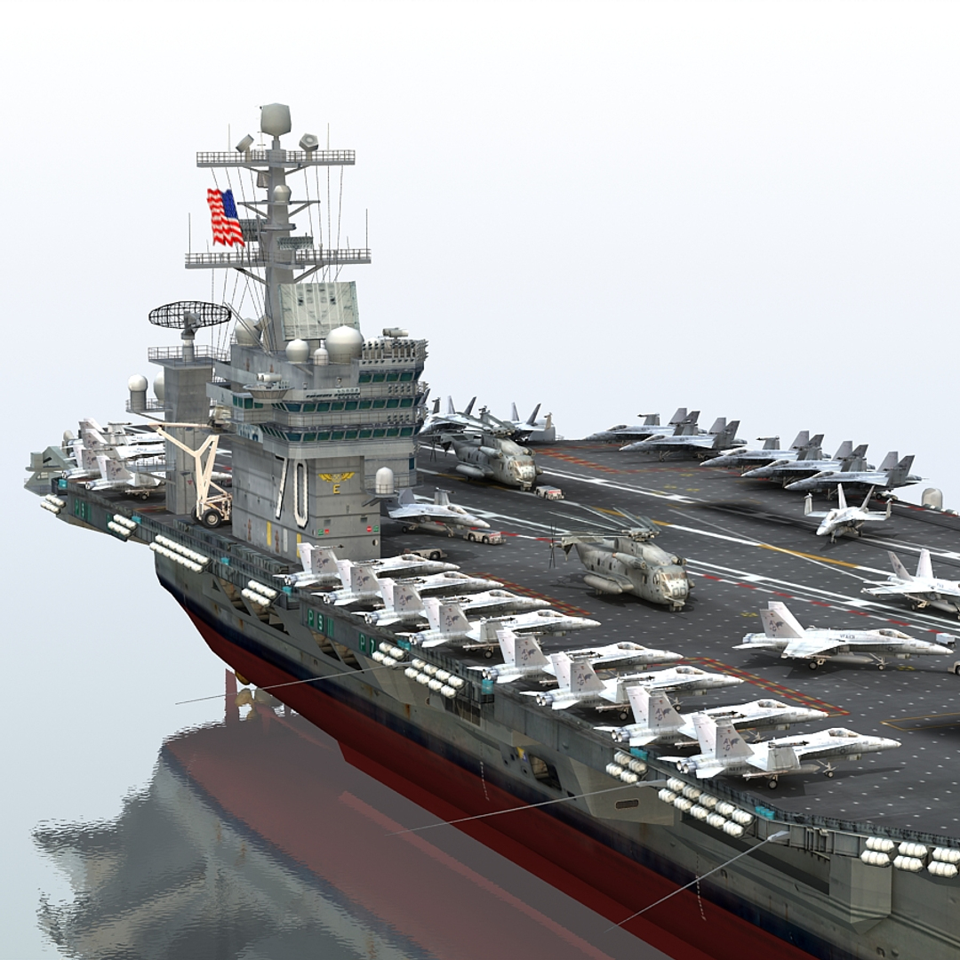 3d uss carl vinson cvn-70 model