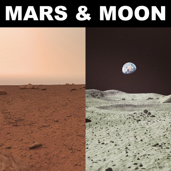 moon from mars surface mars