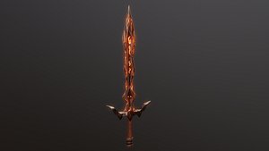 Stylized Sword V1 GameReady PBR Model