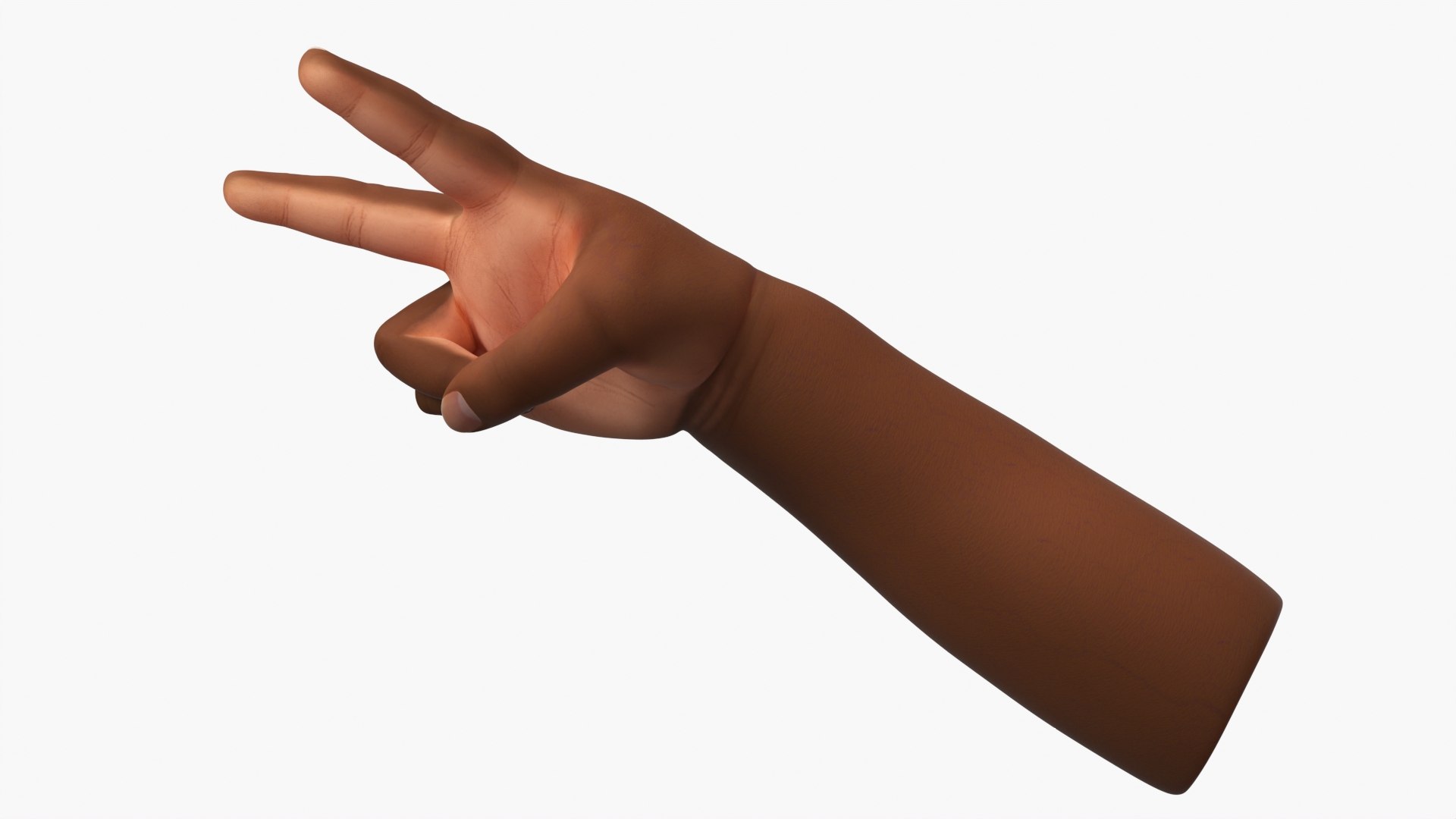 African Baby Hand Victory Gesture Model - TurboSquid 2386197