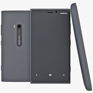 3d black nokia lumia